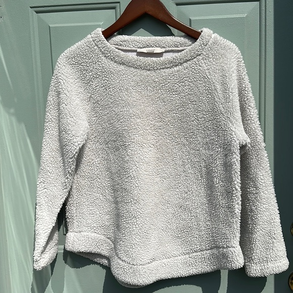 White Sherpa Sweater - Picture 1 of 3